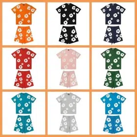 DENIM TEARS T-shirt Shirt Shorts-1230  