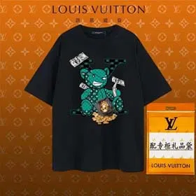 Louis Vuitton LV short-sleeved printed T-shirt for men and women loose cartoon T-shirt（15 styles)-1820  