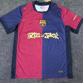 24 25 Barcelona player home jersey fans Gavi 19 Yamal football Peder short sleeve （40 styles)-1885  