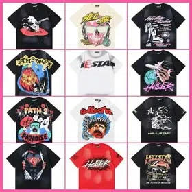 Hell Star Cotton loose short-sleeved T-shirt collection for men and women-1924  