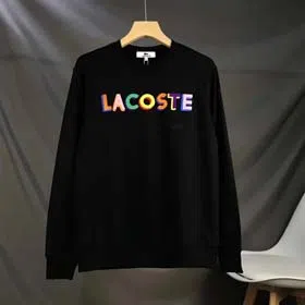 LACOSTE Heavyweight pure cotton letter retro street loose round neck Baita top（30 styles)-2138  