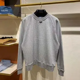 PRADA New Triangle Solid Color Round Neck Sweatshirt（12 styles)-2170  