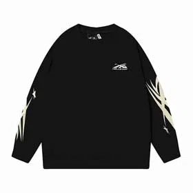 Hell Star Kylin Arm Print Terry Casual Sweatshirt（40 styles)-2212  