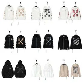 off white Printed Arrow Hooded Sweatshirt-2225  