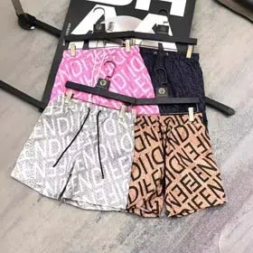 Fendi New foreign trade beach pants full print shorts couple casual pants thin-2492  