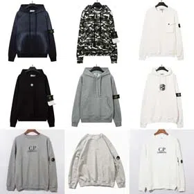 Stone Island Pure cotton men and women hooded casual couple jacket sweatshirt-2528  