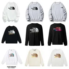 THE NORTH FACE Youth Fashion Couple Round Neck Hooded Sweatshirt-2652  