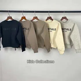 Essentianls Children's round neck fleece sweatshirt-2717  