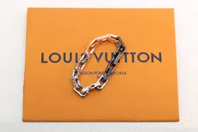 Louis Vuitton LV rose gold silver black three-color splicing tempered bamboo bracelet-3624  