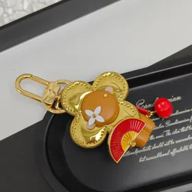 Louis Vuitton LV floral pattern Valentine's Day keychain-3656  
