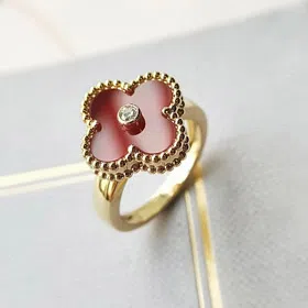 Van Cleef & Arpels classic red agate ring ring-3692  