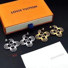 Louis Vuitton LV hollow round flower earrings-3802  