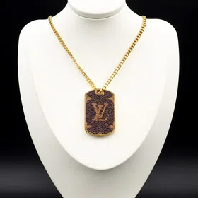 Louis Vuitton LV Military Letter Necklace-4025  