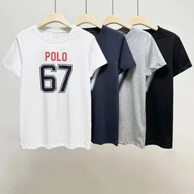 Polo Ralph Lauren Logo Alphanumeric Print Round Neck Slim Short Sleeve T-Shirt-2779  