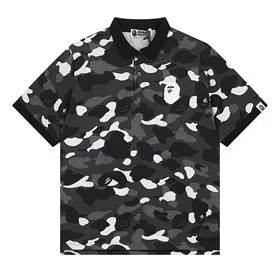 BAPE embroidered camouflage pattern short-sleeved polo shirt T-shirt (6 styles)-2795  