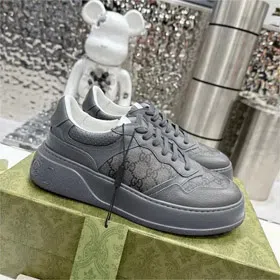 GUCCI leather low-top lace-up fashion sneakers (7 styles)-2949  
