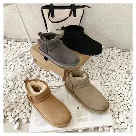 UGG Classic Ultra Mini Suede Warm and Comfortable Snow Boots-4310  