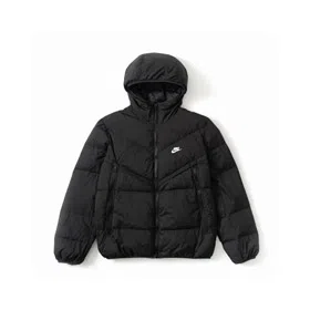 Nike WINDRUNNER Printed Zipper Pocket Hooded Down Jacket-4315  