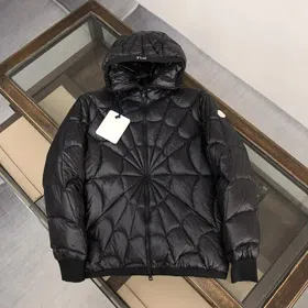 Moncler FW22 Violier Spider-Man Spider-Man zipper solid color hooded jacket down jacket-4319  