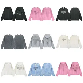 Acne Studios back text print hooded sweatshirt-4488  