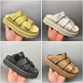 UGG GoldenGlow Slide Simple and Stylish EVA Anti-Abrasion Slip-on Sandals-4526  