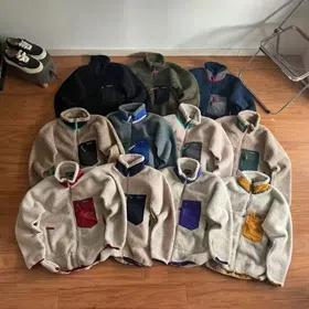 Patagonia color-blocked fleece-lined hoodie-4826  