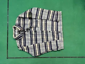 Stone Island striped shirt jacket-4884  