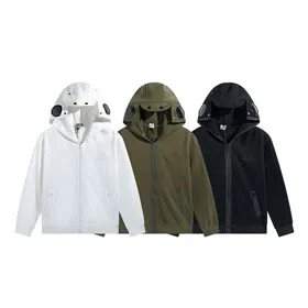 C.P Company new pure cotton zip-up hooded sweatshirt-5286  