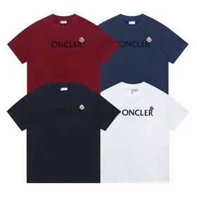Moncler new arrival printed letter logo embroidered loose short-sleeved T-shirt-5310  