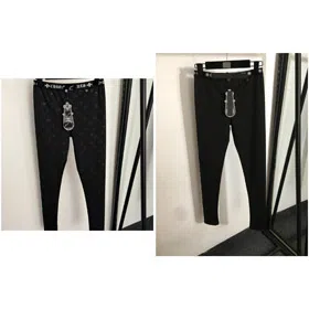 Chrome Hearts new lettered webbing print slimming casual leggings pants-5396  