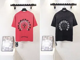 Chrome Hearts CH new washed embroidered short-sleeved T-shirt-5419  