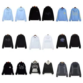 Amiri 100% Cotton Loose-fitting Hooded Sweatshirt-5536  