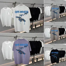 OFF-WHITE new arrival letter print crew neck short-sleeved T-shirt-5621  