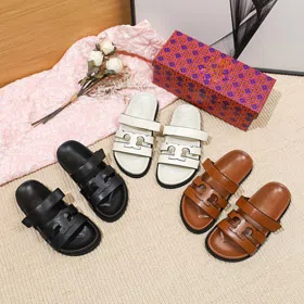 Tory Burch new slip-on sandals with Velcro straps-5674  