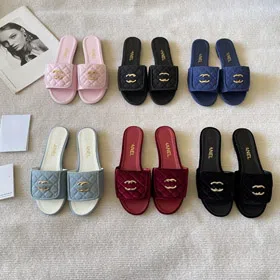 Chanel new design slip-on sandals with decorative buckle-5711  