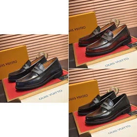 Louis Vuitton (LV) new formal business slip-on leather shoes-5742  