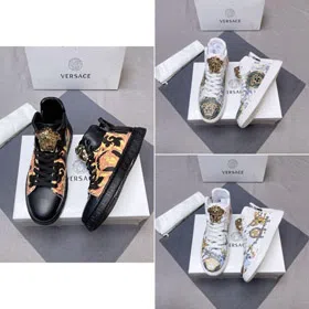 Versace new patchwork fabric sneakers-5771  