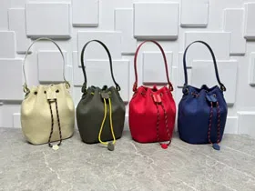 Miu Miu new drawstring canvas bucket bag-5816  