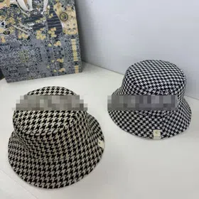 Dior new houndstooth bucket hat-5861  