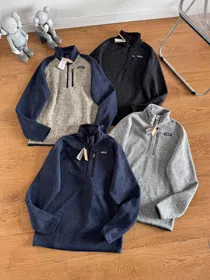 Patagonia warm half-zip fleece pullover sweatshirt-5876  