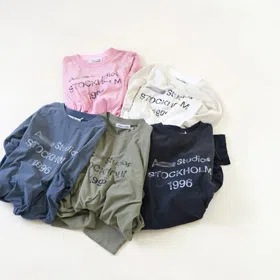Acne Studios 1996 distressed wash long-sleeved T-shirt-5934  