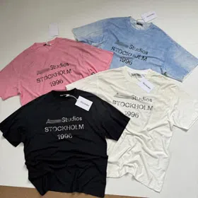 Acne Studios 1996 Washed and Distressed Short-Sleeved T-shirt-5948  
