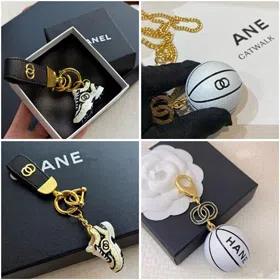 Chanel Vintage Minimalist Basketball Necklace Collarbone Chain-6275  