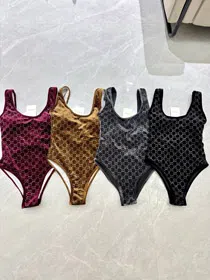 Gucci New Velvet One-Piece Swimsuit-6459  