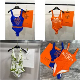 Hermès New Backless One-Piece Swimsuit-6487  